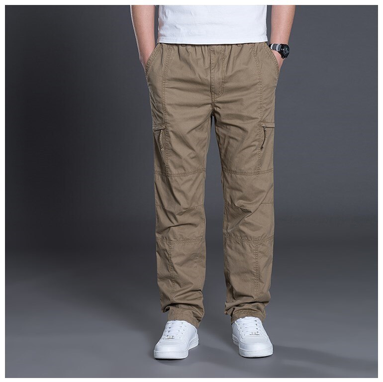 Summer Autumn Fashion Men Pants Casual Cotton Long Pants Straight ...